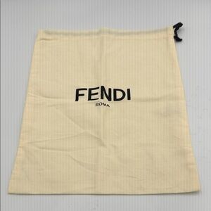 Fendi Beige Cloth Draw String Dust Bag